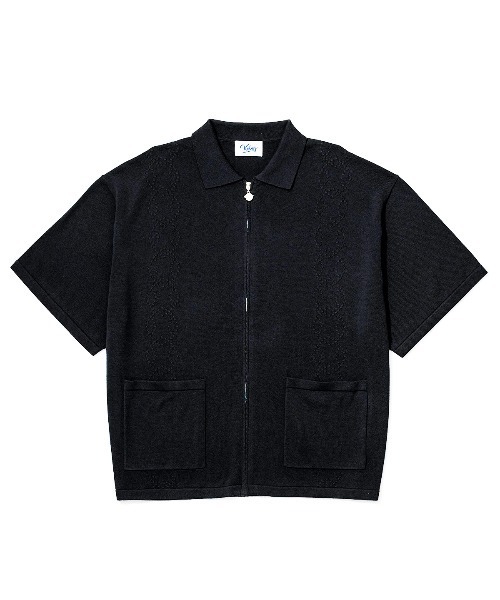 KEBOZ（ケボズ）の「BALL KNIT ZIP UP SHIRT（シャツ/ブラウス