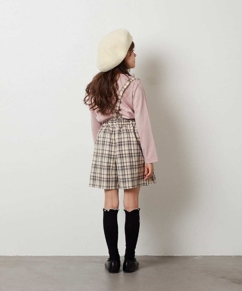 a.v.v（アーヴェヴェ）の「[KIDS]シャギーべレー帽（ハンチング/ベレー帽・キッズ・ベージュ/ライトピンク/ブラック・ONESIZE）」の21枚目の写真