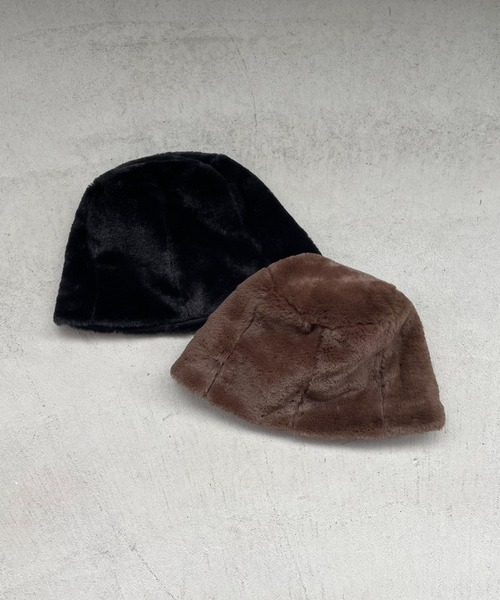 VICKY(ビッキー)の「【KOREAN ITEM】ファーバケットハット(ハット・レディース・ブラック/ブラウン・FREE)」の2枚目の写真