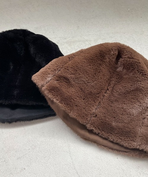 VICKY(ビッキー)の「【KOREAN ITEM】ファーバケットハット(ハット・レディース・ブラック/ブラウン・FREE)」の6枚目の写真