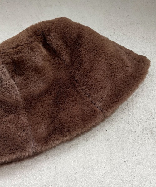 VICKY(ビッキー)の「【KOREAN ITEM】ファーバケットハット(ハット・レディース・ブラック/ブラウン・FREE)」の5枚目の写真