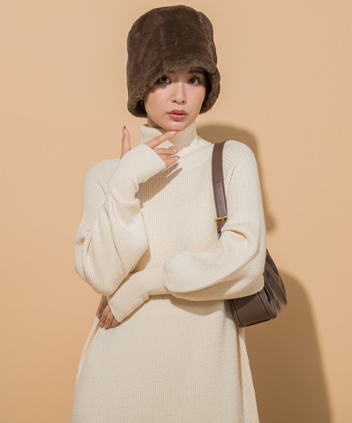 VICKY(ビッキー)の「【KOREAN ITEM】ファーバケットハット(ハット・レディース・ブラック/ブラウン・FREE)」の7枚目の写真