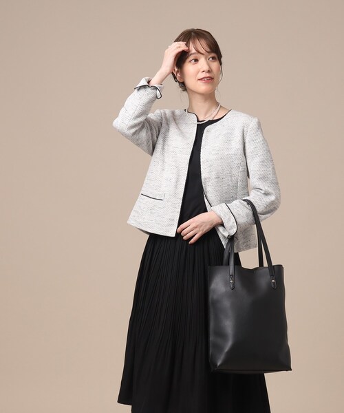 SHOO・LA・RUE(シューラルー)の「◆【セレモニー】タテナガトートバッグ【A4】(トートバッグ・レディース・グレー/ブラック/ブラウン系その他・00)」の4枚目の写真