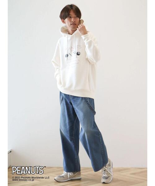 CRAFT STANDARD BOUTIQUE(クラフトスタンダードブティック)の「PEANUTS裏起毛スウェットパーカー(Tシャツ/カットソー・レディース・アイボリー/チャコールグレー・M/L)」の14枚目の写真
