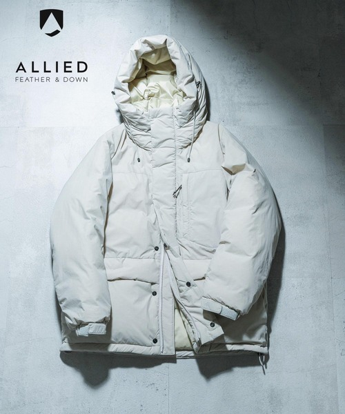 EKAL（エカル）の「ALLIED　ダウンジャケット（ダウンジャケット/コート・レディース・グレイッシュベージュ/ブラック・ONE SIZE）」の21枚目の写真