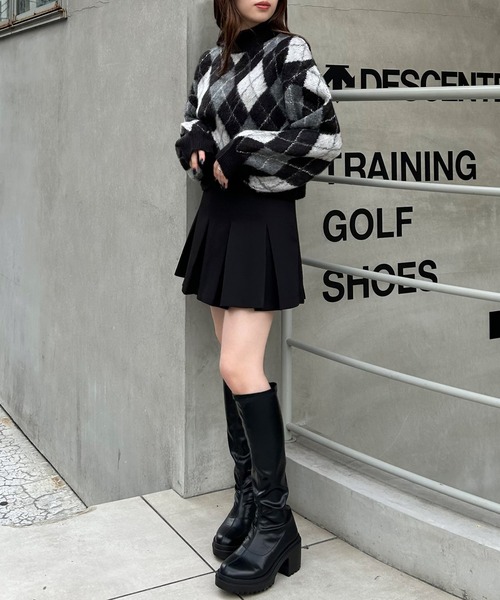INGNI（イング）の「ボックスプリーツ／スカパン（その他パンツ・レディース・ブラック/グレー・FREE）」の12枚目の写真