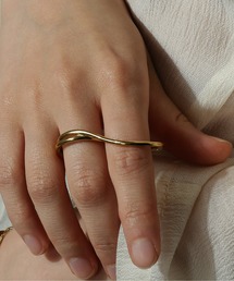 金属アレルギー対応 ニュアンスノットデザインリング 14号 サージカル