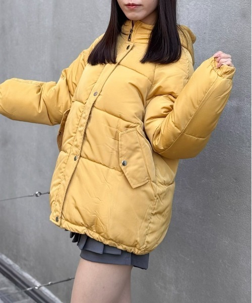 寒い冬のマストアイテム】フードボリュームダウンジャケット（ダウン