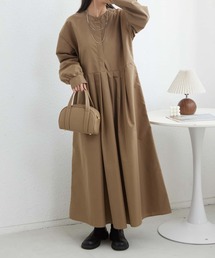 MAISON DE THERESE（メゾン ド テレーズ）の「ハーフボタン　ボリュウームワンピース シャツワンピース（シャツワンピース）」