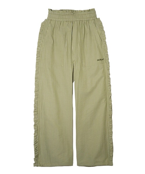 MILKFED.（ミルクフェド）の「STRIPPED RUFFLE PANTS（その他パンツ・レディース・ライトグリーン/ブラック/ライトブルー・ONE SIZE）」の17枚目の写真