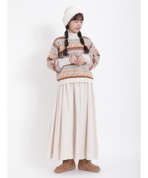 Samansa Mos2(サマンサ モスモス)の「ファーニットコンビワッチ(ハット・レディース・モカ/オフホワイト・F)」の11枚目の写真