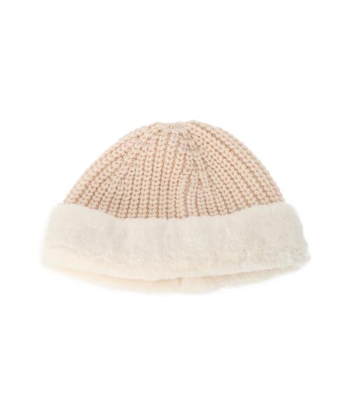 Samansa Mos2(サマンサ モスモス)の「ファーニットコンビワッチ(ハット・レディース・モカ/オフホワイト・F)」の13枚目の写真