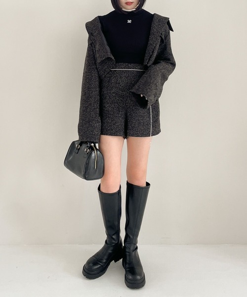 Heather（ヘザー）の「ツイードショートジャケット 100743（その他