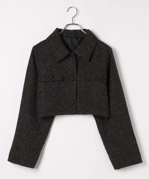Heather（ヘザー）の「ツイードショートジャケット  100743（その他アウター・レディース・ブラック/アイボリー・FREE）」の14枚目の写真