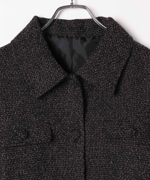 Heather（ヘザー）の「ツイードショートジャケット  100743（その他アウター・レディース・ブラック/アイボリー・FREE）」の16枚目の写真