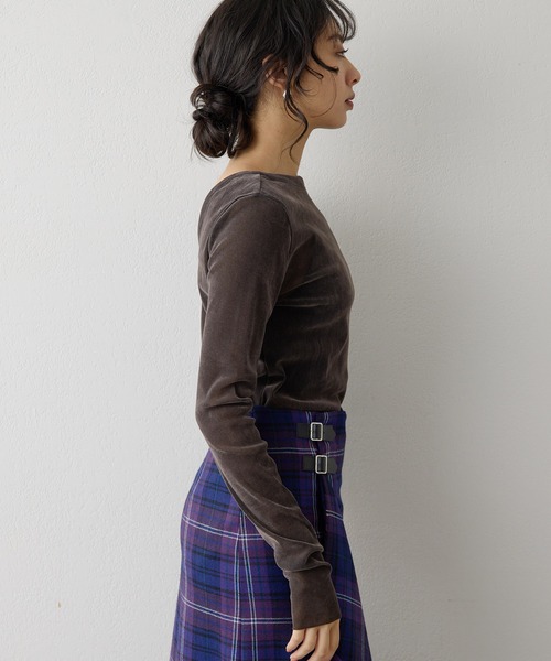 フロッキーバックシャンカットソー（Tシャツ/カットソー）｜Whim