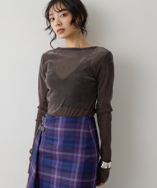 ウィムガゼット　フロッキーバックシャンカットソー フロッキーバックシャンカットソー（Tシャツ/カットソー）｜Whim