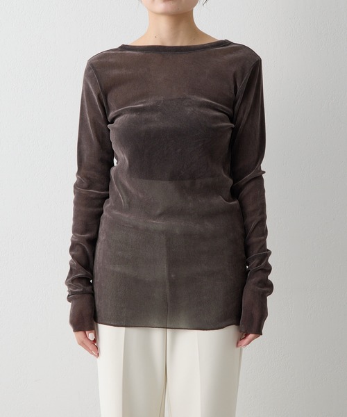 フロッキーバックシャンカットソー（Tシャツ/カットソー）｜Whim