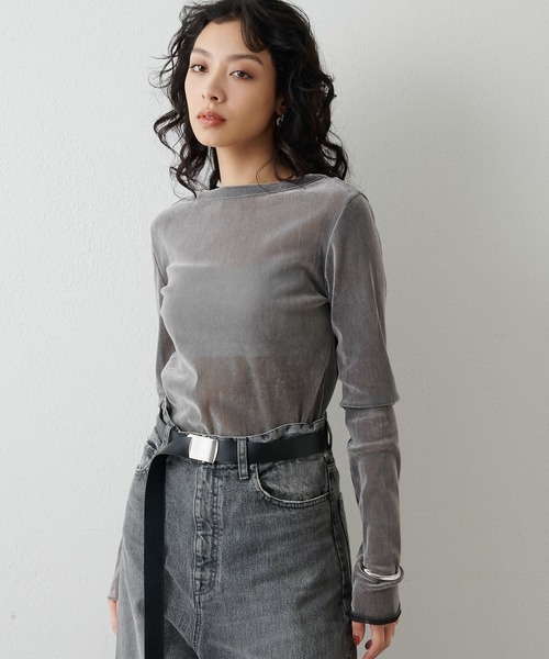 ウィムガゼット　フロッキーバックシャンカットソー フロッキーバックシャンカットソー（Tシャツ/カットソー）｜Whim