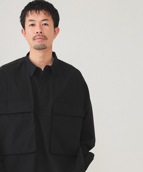 BEAMS(ビームス)の「BEAMS / アクション プルオーバーシャツ(シャツ/ブラウス・メンズ・チャコールグレー/ブラック/グリーン系その他4・S/L/XL/M)」の2枚目の写真