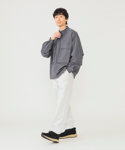 BEAMS(ビームス)の「BEAMS / アクション プルオーバーシャツ(シャツ/ブラウス・メンズ・チャコールグレー/ブラック/グリーン系その他4・S/L/XL/M)」の4枚目の写真