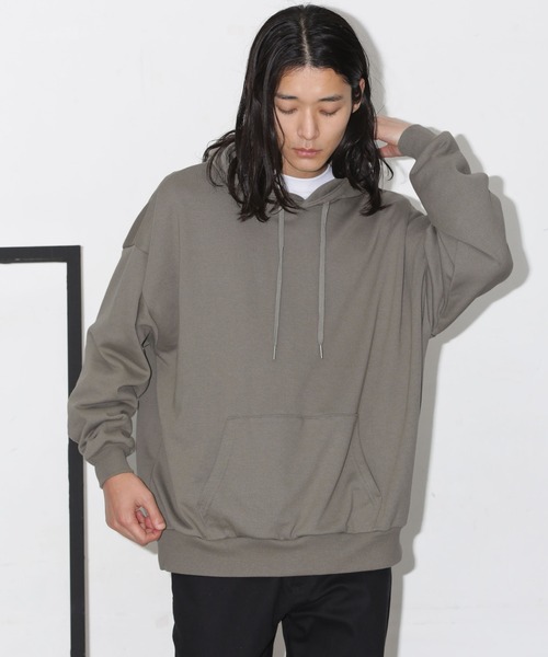 NANO universe(ナノユニバース)の「ビックシルエットフーディー(パーカー・メンズ・ブラック/グリーン/ブルーグレー/グレー系その他4・M/L)」の4枚目の写真