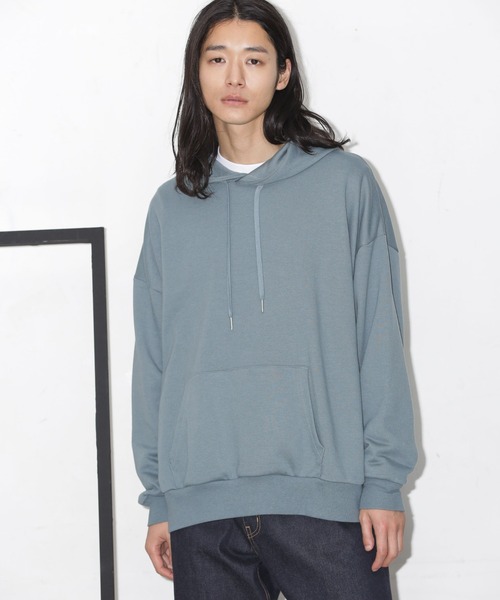 NANO universe(ナノユニバース)の「ビックシルエットフーディー(パーカー・メンズ・ブラック/グリーン/ブルーグレー/グレー系その他4・M/L)」の5枚目の写真