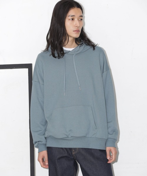 NANO universe(ナノユニバース)の「ビックシルエットフーディー(パーカー・メンズ・ブラック/グリーン/ブルーグレー/グレー系その他4・M/L)」の7枚目の写真