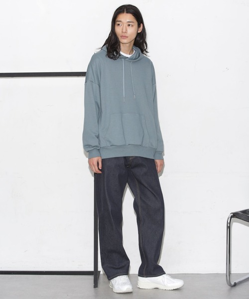 NANO universe(ナノユニバース)の「ビックシルエットフーディー(パーカー・メンズ・ブラック/グリーン/ブルーグレー/グレー系その他4・M/L)」の10枚目の写真