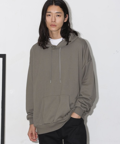 NANO universe(ナノユニバース)の「ビックシルエットフーディー(パーカー・メンズ・ブラック/グリーン/ブルーグレー/グレー系その他4・M/L)」の15枚目の写真