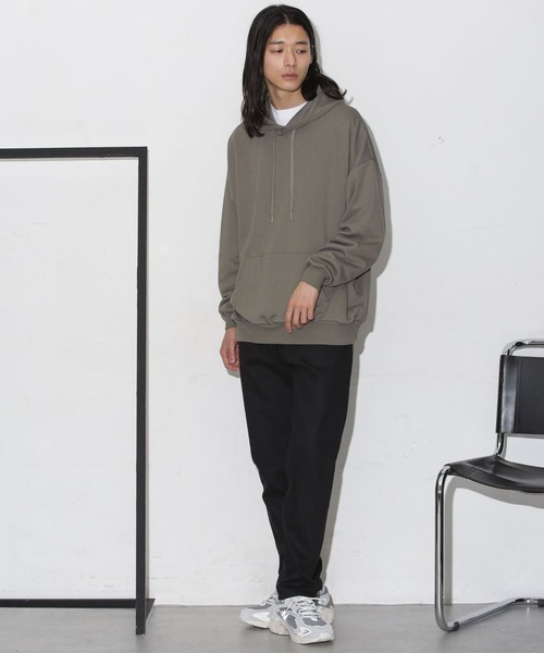 NANO universe(ナノユニバース)の「ビックシルエットフーディー(パーカー・メンズ・ブラック/グリーン/ブルーグレー/グレー系その他4・M/L)」の17枚目の写真