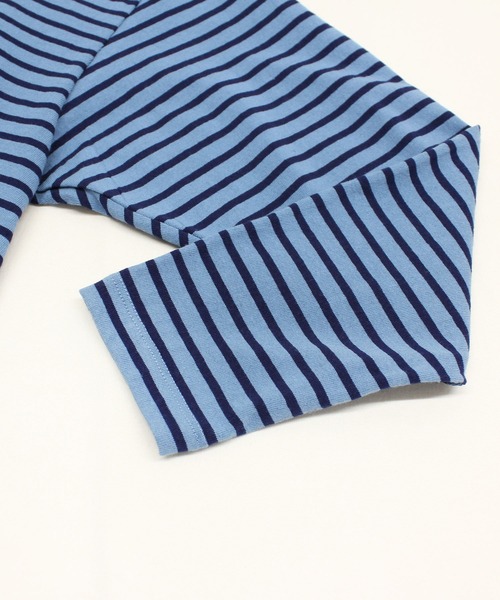 RNA-N（アールエヌエーエヌ）の「M2177 ボーダーオーバーサイズロンT（Tシャツ/カットソー・レディース・ベージュ/ブルー/ブラウン/オレンジ・MEDIUM）」の17枚目の写真