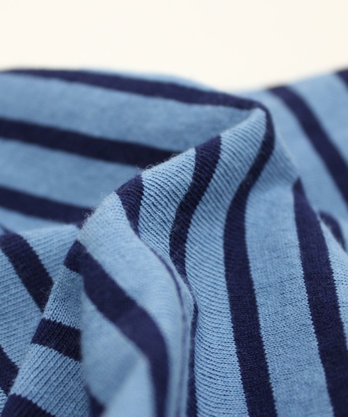 RNA-N（アールエヌエーエヌ）の「M2177 ボーダーオーバーサイズロンT（Tシャツ/カットソー・レディース・ベージュ/ブルー/ブラウン/オレンジ・MEDIUM）」の20枚目の写真