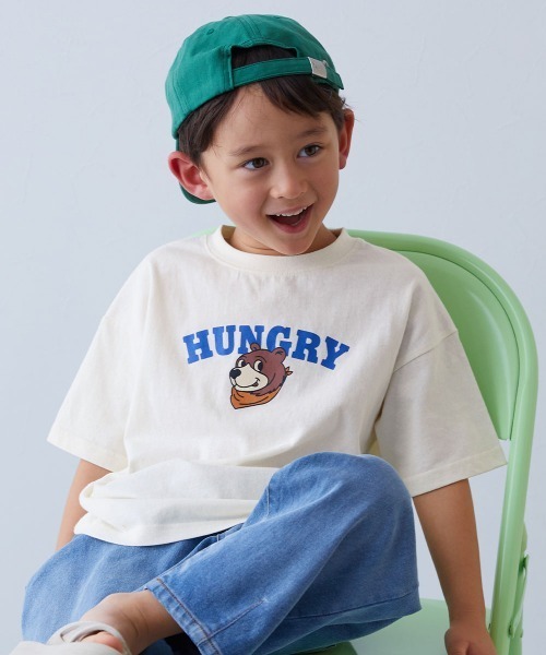 devirock（デビロック）の「デビラボ BIGシルエット プリント半袖Tシャツ（Tシャツ/カットソー・キッズ・ライトグレー/ホワイト系その他/ピンク系/グリーン系3/オフホワイト/ブルー系2/グレー系/バイオレット/ライトグレー系1/ブラック系その他/ホワイト系その他2/スミクロ/グリーン系6/グリーン系その他/グリーン系その他2/ホワイト系その他3/ブラック系その他2/ホワイト系その他5/イエロー系その他/ホワイト系その他6/パープル系その他/パープル系その他2/ブルー系1/ホワイト系その他4・90cm/100cm/110cm/120cm/130cm/140cm/150cm/160cm）」の2枚目の写真