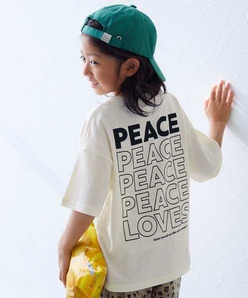 devirock（デビロック）の「デビラボ BIGシルエット プリント半袖Tシャツ（Tシャツ/カットソー・キッズ・ライトグレー/ホワイト系その他/ピンク系/グリーン系3/オフホワイト/ブルー系2/グレー系/バイオレット/ライトグレー系1/ブラック系その他/ホワイト系その他2/スミクロ/グリーン系6/グリーン系その他/グリーン系その他2/ホワイト系その他3/ブラック系その他2/ホワイト系その他5/イエロー系その他/ホワイト系その他6/パープル系その他/パープル系その他2/ブルー系1/ホワイト系その他4・90cm/100cm/110cm/120cm/130cm/140cm/150cm/160cm）」の7枚目の写真