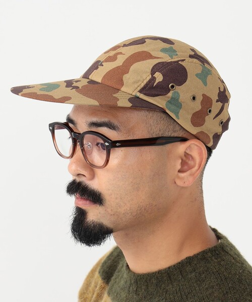 BEAMS PLUS（ビームスプラス）の「フィッシング キャップ アニマルカモフラージュ（キャップ・メンズ・オリーブ/カーキ・ONE SIZE）」の3枚目の写真