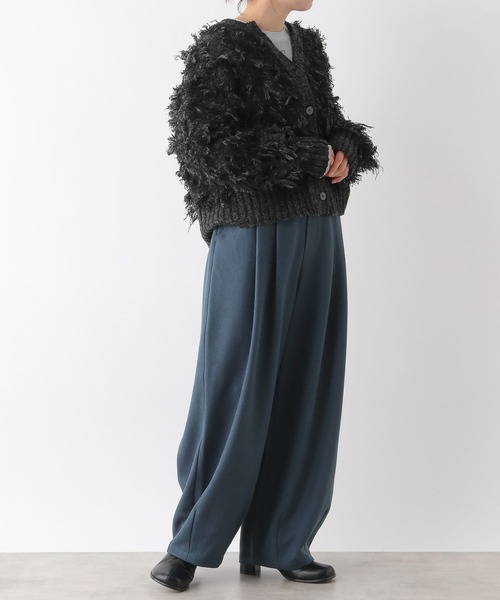 LEPSIM（レプシィム）の「5ゲージフリンジカーディガン　989463（カーディガン/ボレロ・レディース・アイボリー/ブラック・FREE）」の10枚目の写真