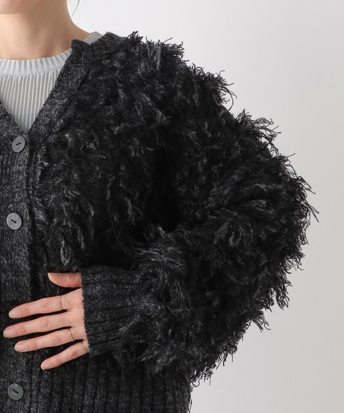 LEPSIM（レプシィム）の「5ゲージフリンジカーディガン　989463（カーディガン/ボレロ・レディース・アイボリー/ブラック・FREE）」の17枚目の写真