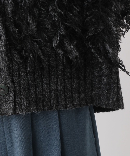 LEPSIM（レプシィム）の「5ゲージフリンジカーディガン　989463（カーディガン/ボレロ・レディース・アイボリー/ブラック・FREE）」の18枚目の写真