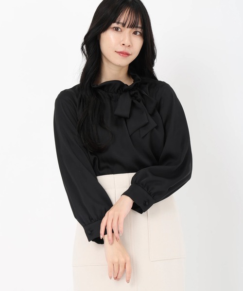 【新品】STRAWBERRY-FIELDS リボンブラウス STRAWBERRY-FIELDS｜ラッフルリボンブラウス | Rakuten Fashion
