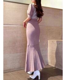 RESEXXY | 5分袖マーメイドニットワンピース(ワンピース)