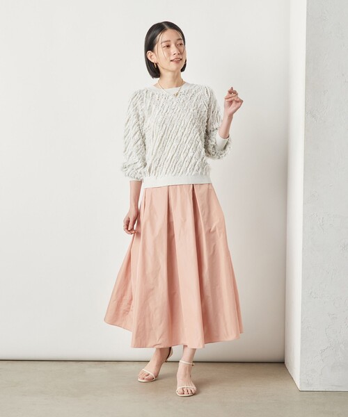 NOLLEY's/ ウォッシャブルシアーダンボールタックスカート NOLLEY´s/ ウォッシャブルシアーダンボールタックスカート