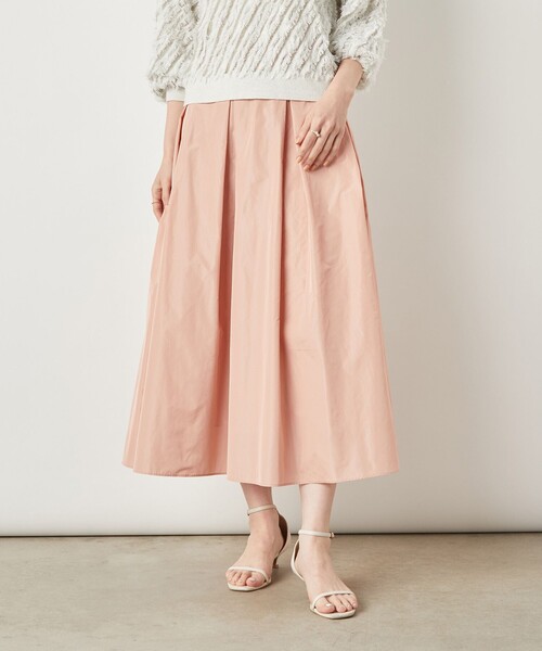 NOLLEY’S Sophi（ノーリーズソフィ）の「ウォッシャブルメモリータフタタックスカート（スカート・レディース・ネイビー/キナリ/ベビーピンク・34/38/36）」の13枚目の写真