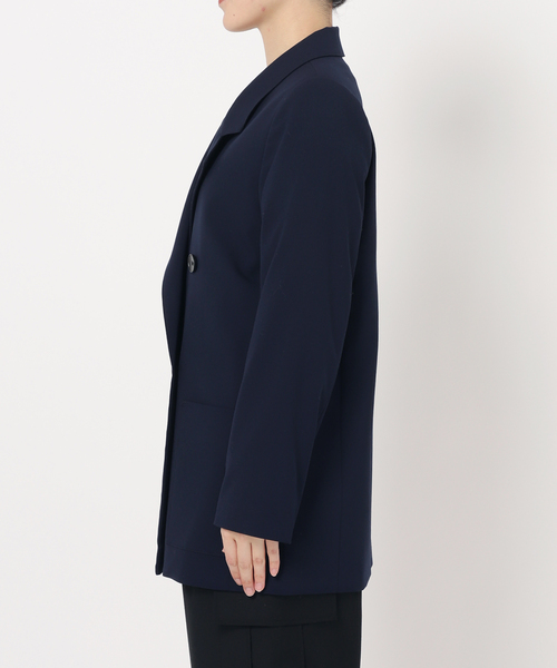 Simplicite（サンプリシテ）の「T/Rダブルボタンテーラージャケット（テーラードジャケット・レディース・ネイビー/ベージュ・FREE）」の11枚目の写真