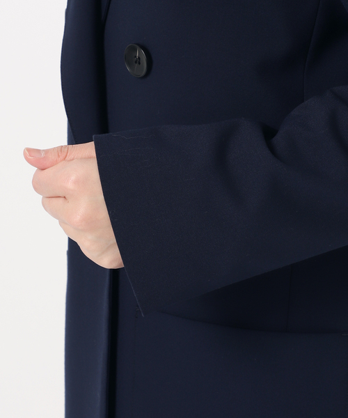 Simplicite（サンプリシテ）の「T/Rダブルボタンテーラージャケット（テーラードジャケット・レディース・ネイビー/ベージュ・FREE）」の16枚目の写真