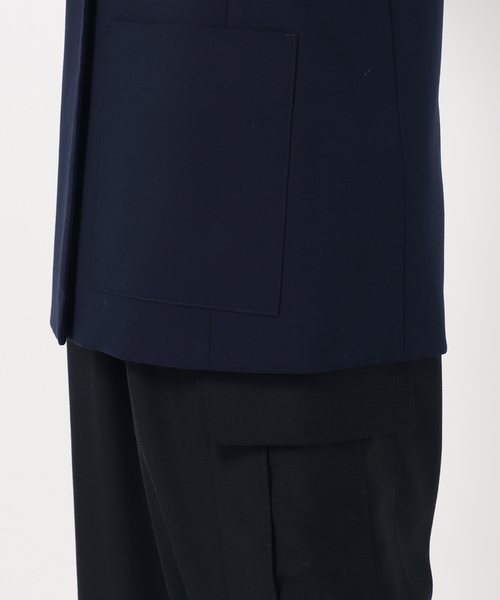 Simplicite（サンプリシテ）の「T/Rダブルボタンテーラージャケット（テーラードジャケット・レディース・ネイビー/ベージュ・FREE）」の18枚目の写真