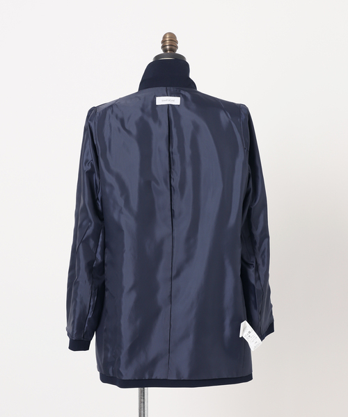 Simplicite（サンプリシテ）の「T/Rダブルボタンテーラージャケット（テーラードジャケット・レディース・ネイビー/ベージュ・FREE）」の20枚目の写真