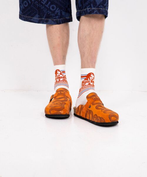 HYSTERIC GLAMOUR（ヒステリックグラマー）の「HYSTERIC WOMAN スポーツソックス（ソックス/靴下・メンズ・ホワイト/ブラック/ベージュ・FREE）」の5枚目の写真