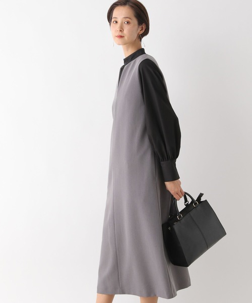 LEPSIM（レプシィム）の「【入卒式／セレモニー】キーネックジャンスカ　992742（ジャンパースカート・レディース・グレー/ブラック・FREE）」の6枚目の写真