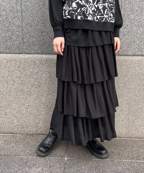 INGEBORG インゲボルグ ブラック プリーツ スカート N208 美品 INGEBORG インゲボルグ ブラック プリーツ スカート N208 美品